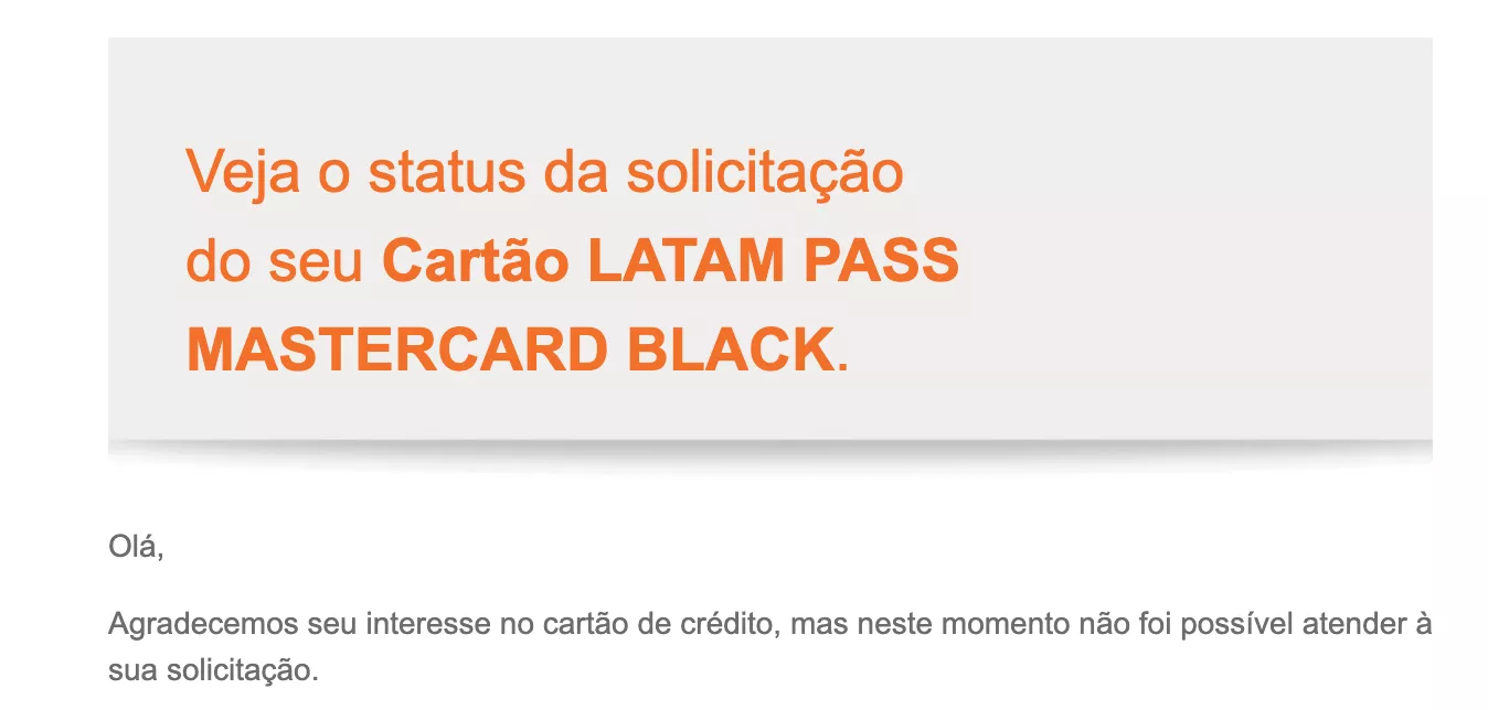 cadastro cartao latam pass passo 10