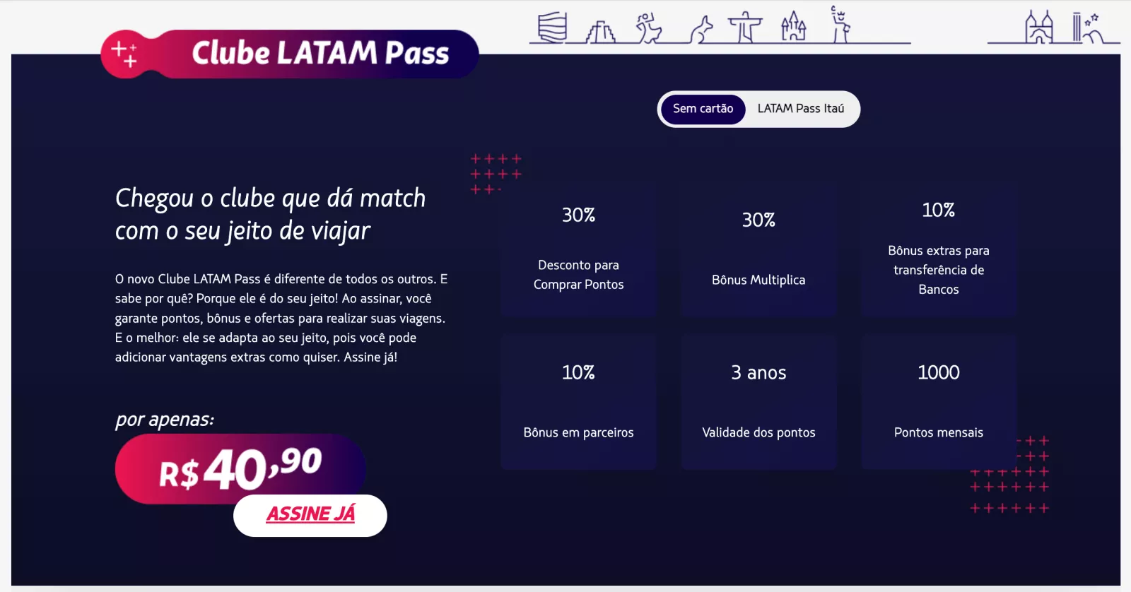 cadastro latam pass passo 3