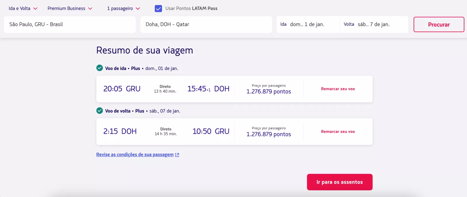 passagem aerea internacional latam pass passo 29