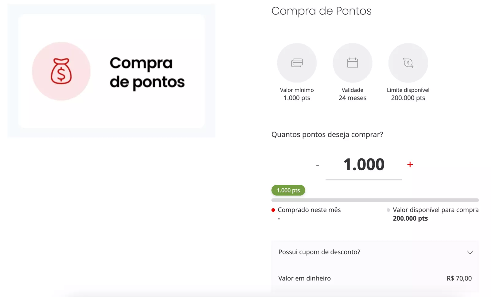 compra de pontos esfera passo1